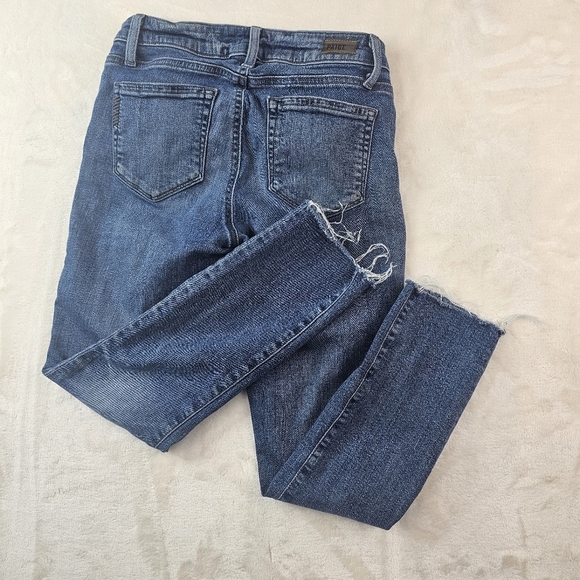 Paige Skyline Skinny crop Jeans Women’s 25 blue Denim Jeans - Picture 8 of 9